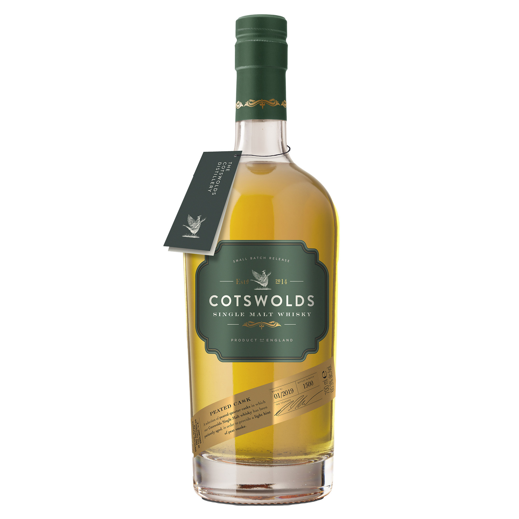 COTSWOLDS PEATED SINGLE MALT 60,4° CL 70