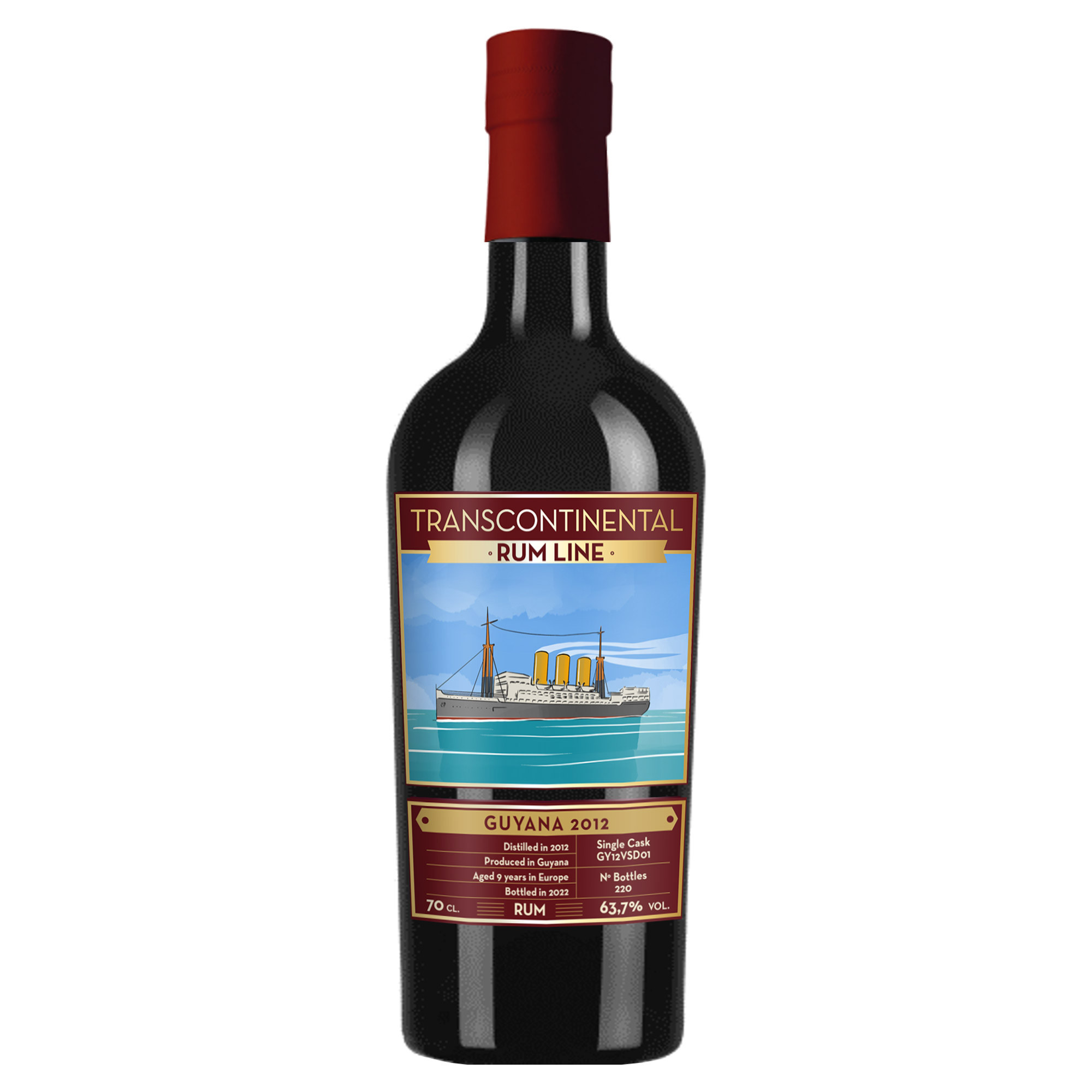 GUYANA 2012 SINGLE CASK FINE SPIRITS 63,70° CL 70