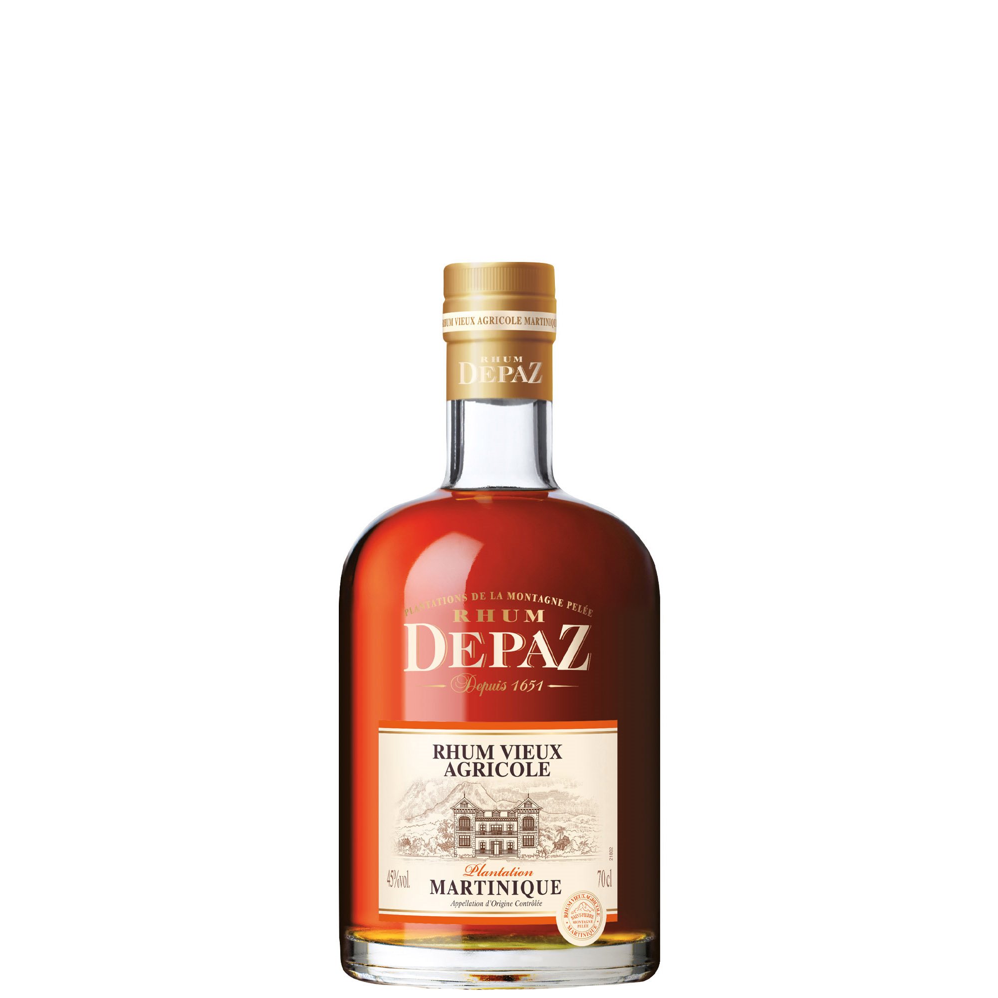 DEPAZ VIEUX PLANTATION 45&deg; cl 70