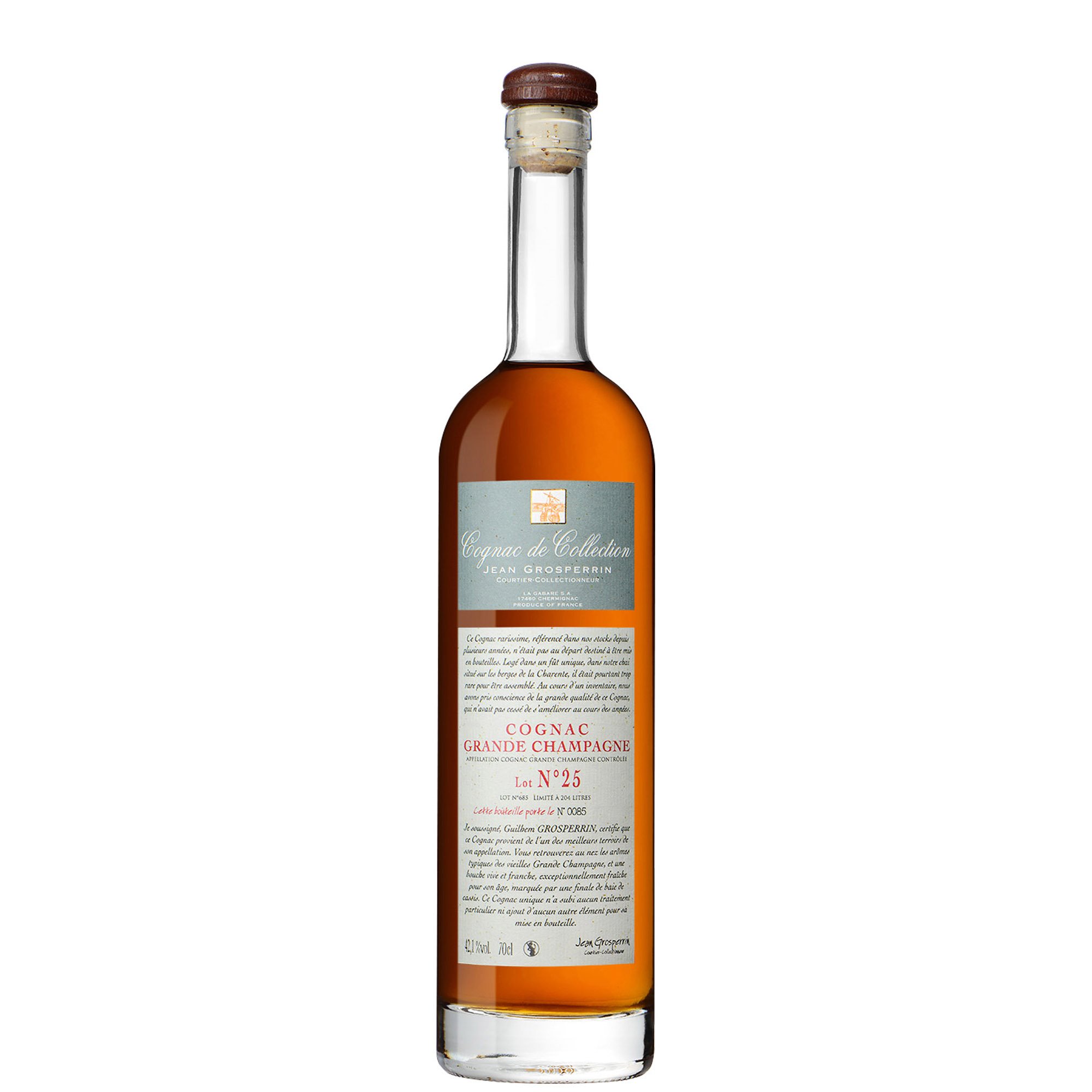 GROSPERRIN LOT N° 25 TRESOR DE GRAND CHAMPAGNE 42,1° CL 70