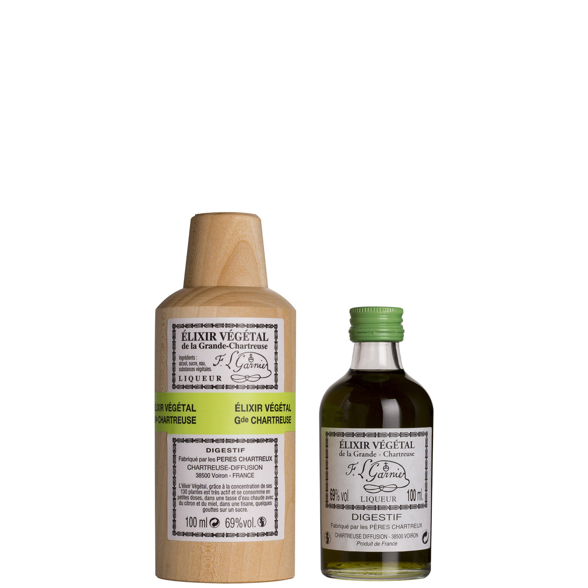 CHARTREUSE ELIXIR VEGETAL  69° cl 10