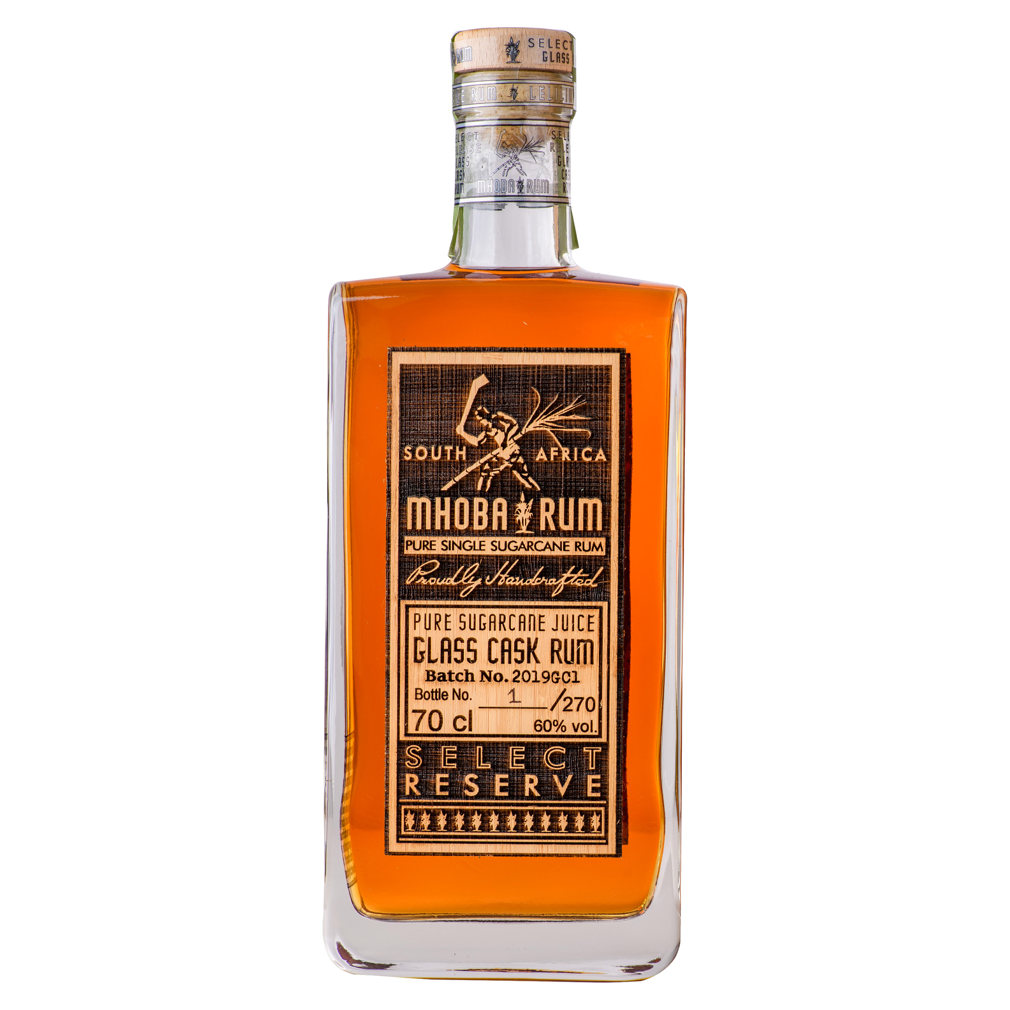 MHOBA GLASS CASK 60° cl 70