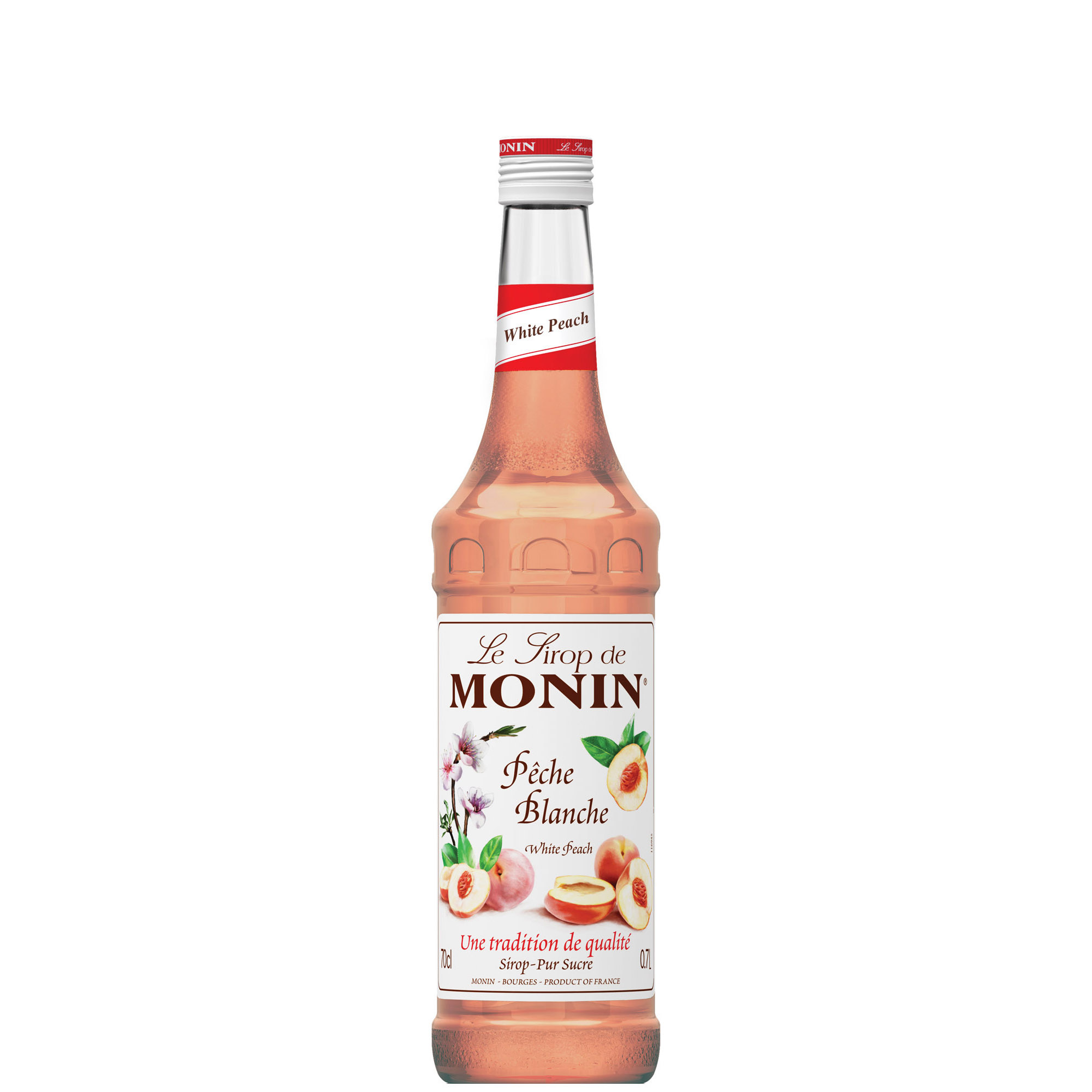 MONIN SCIROPPO PESCA BIANCA  CL 70