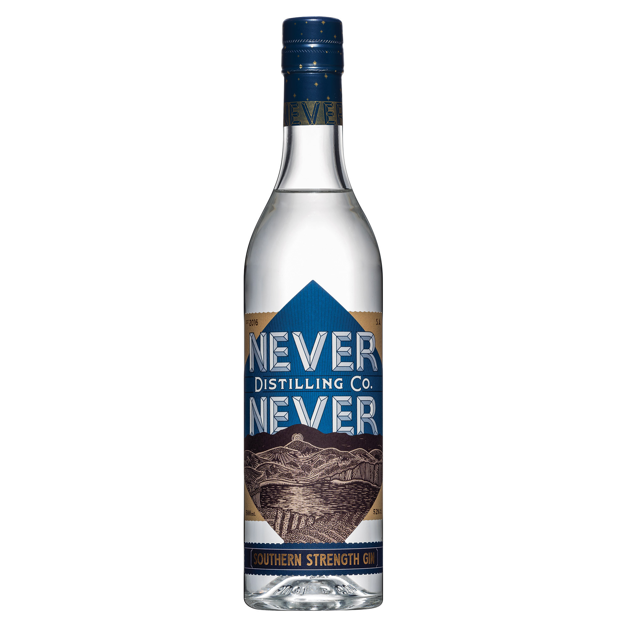 NEVER NEVER SOUTHERN STRENGTH GIN 52° CL 50