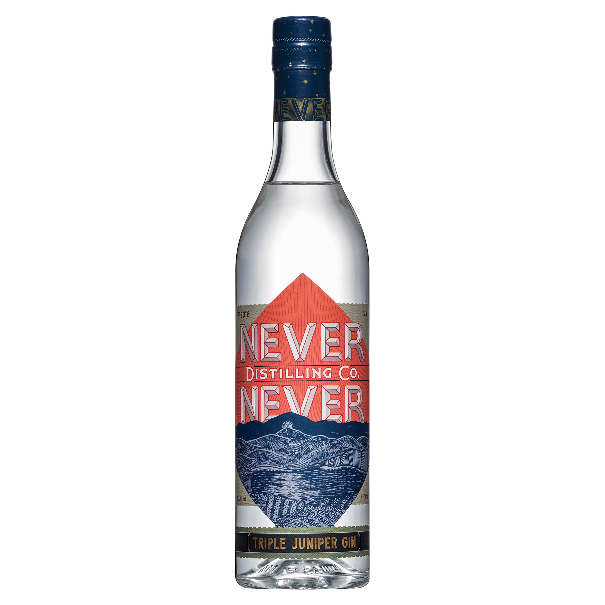 NEVER NEVER TRIPLE JUNIPER GIN 43° CL 50
