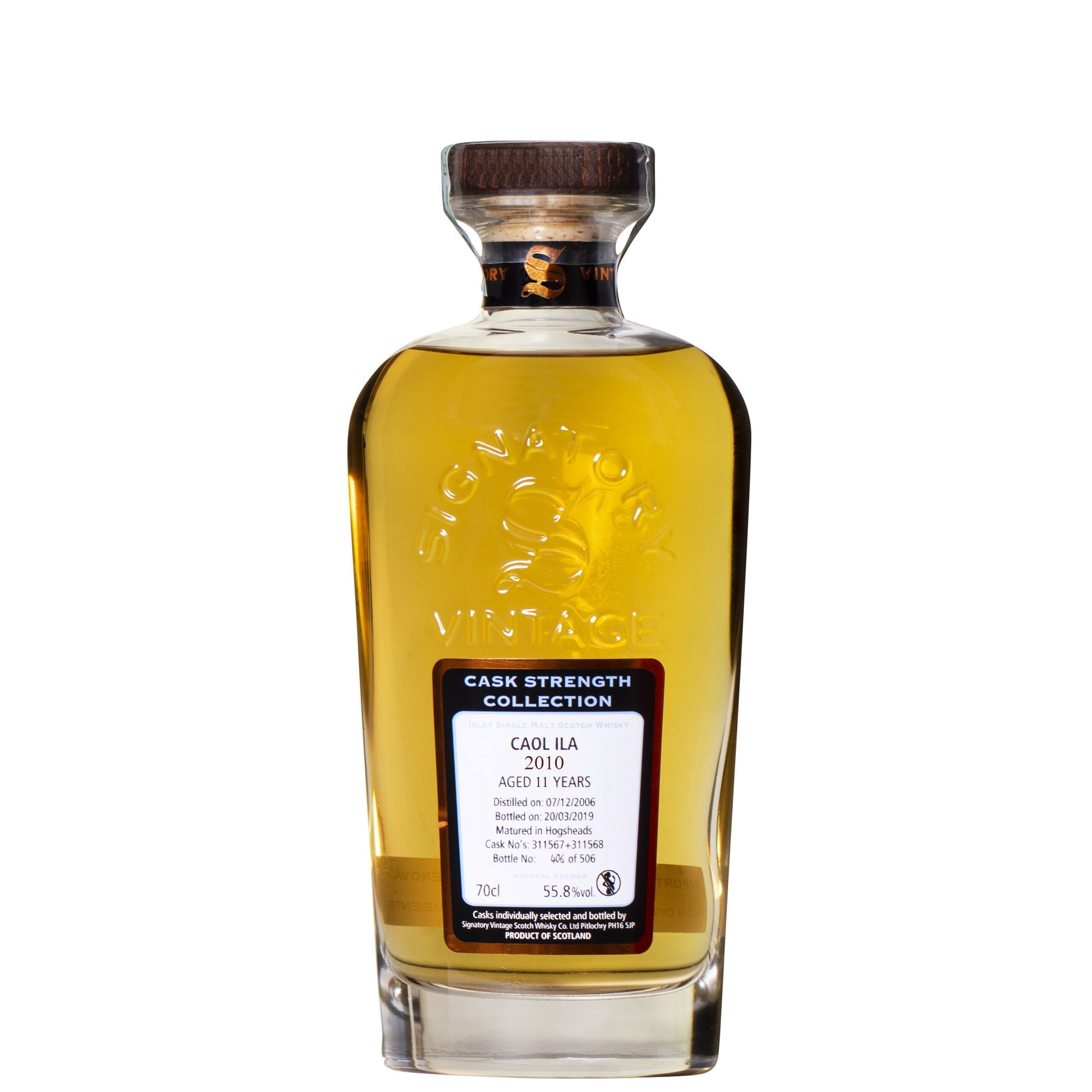 SIGNATORY CAOL ILA 2010 11 YO C.S. 56,8&deg; CL 70