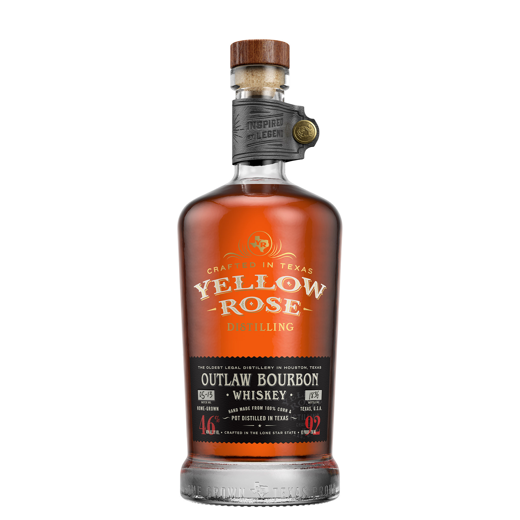 YELLOW ROSE OUTLAW BOURBON WHISKEY 46° CL 70