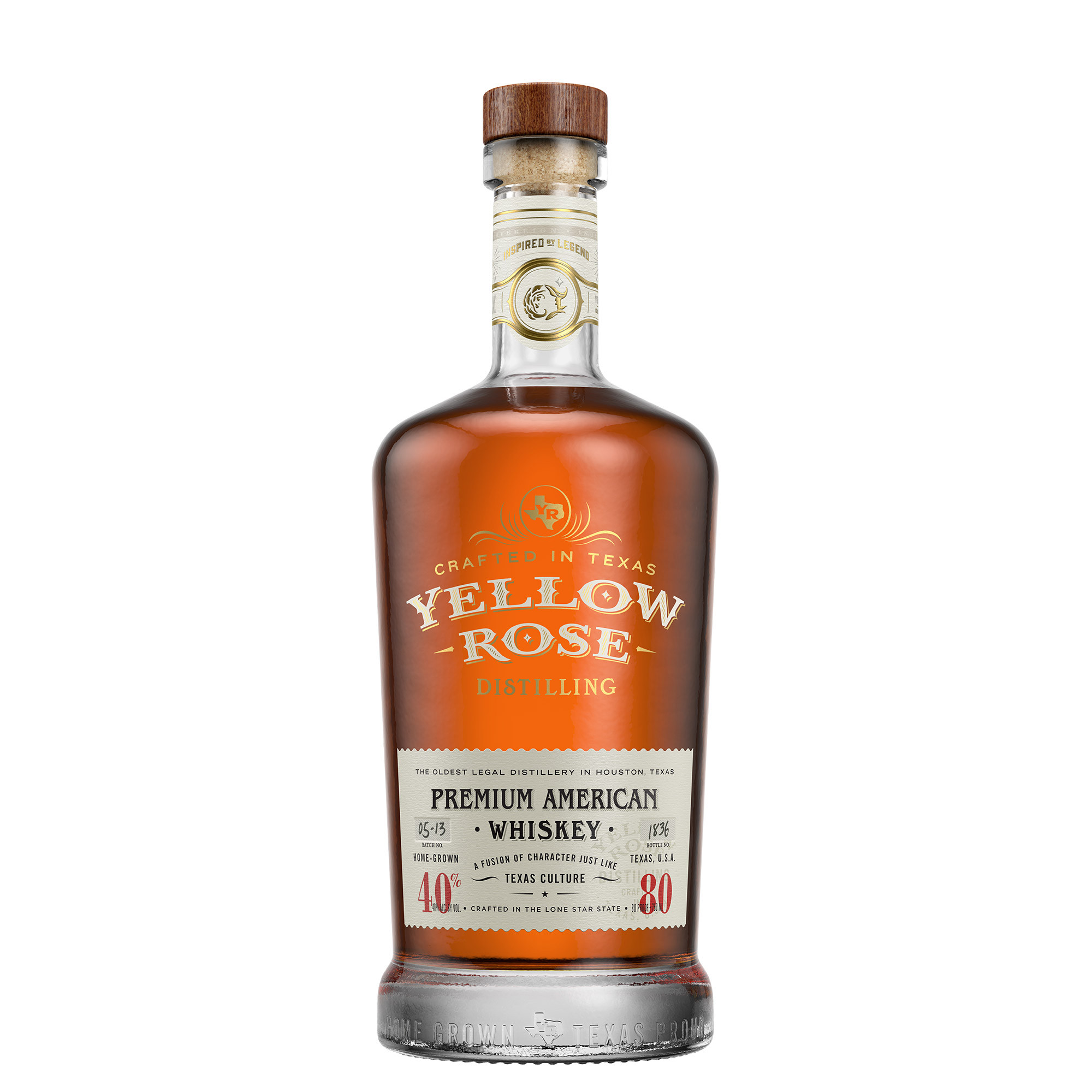 YELLOW ROSE PREMIUM AMERICAN WHISKEY 40° CL 70