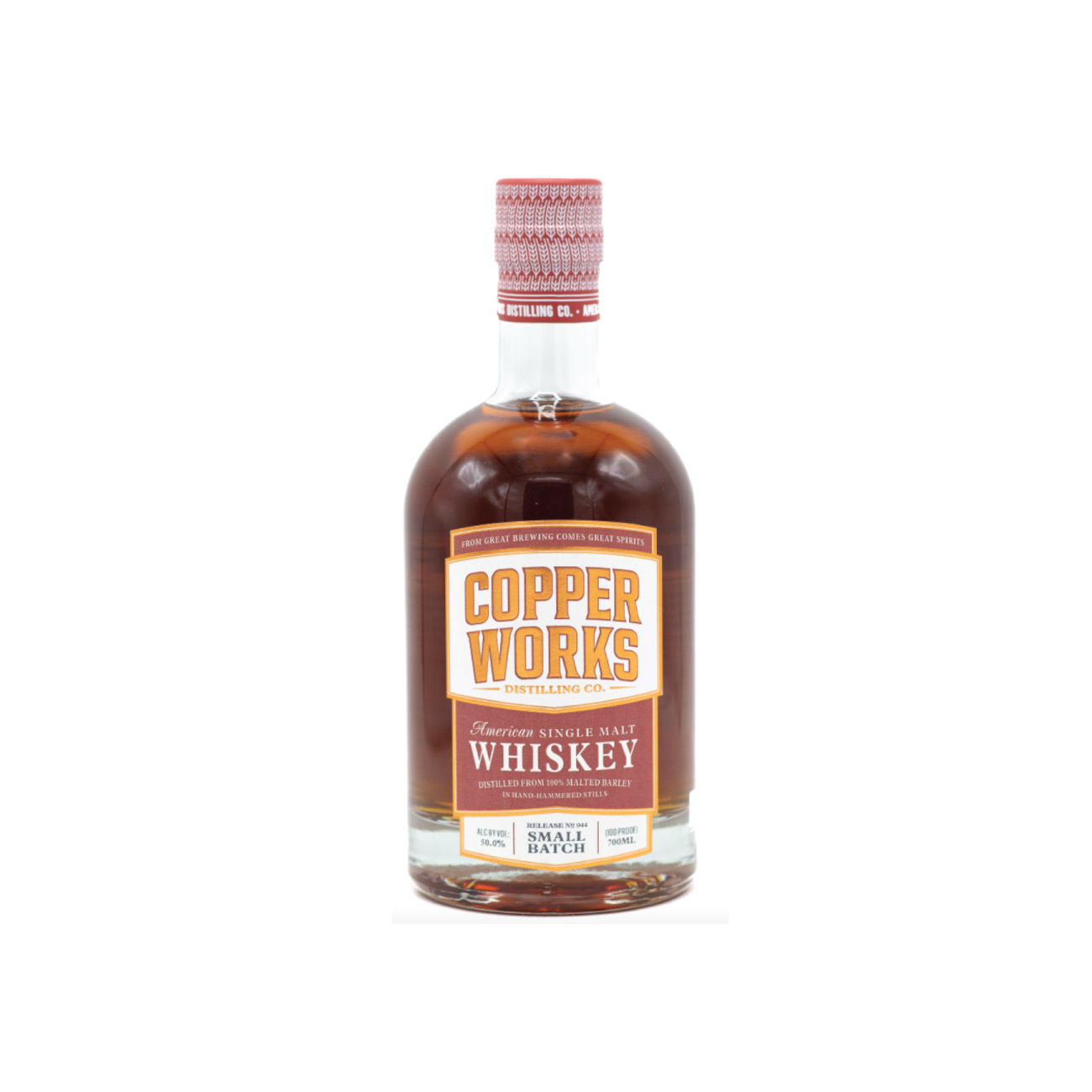 Copperworks American Single Malt Whisky release 044 – 50%