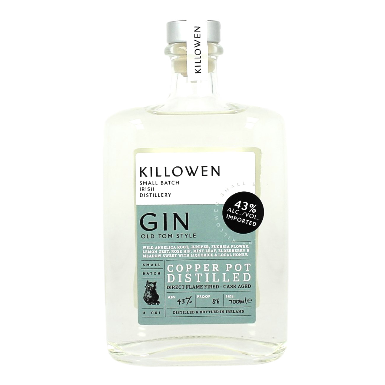 Killowen Old Tom Gin 43% &ndash; 70cl