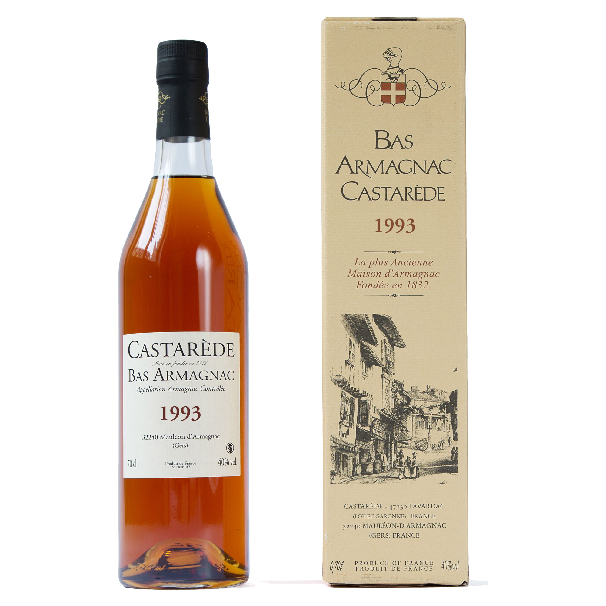 CASTAREDE ARMAGNAC 1993 40°CL 70