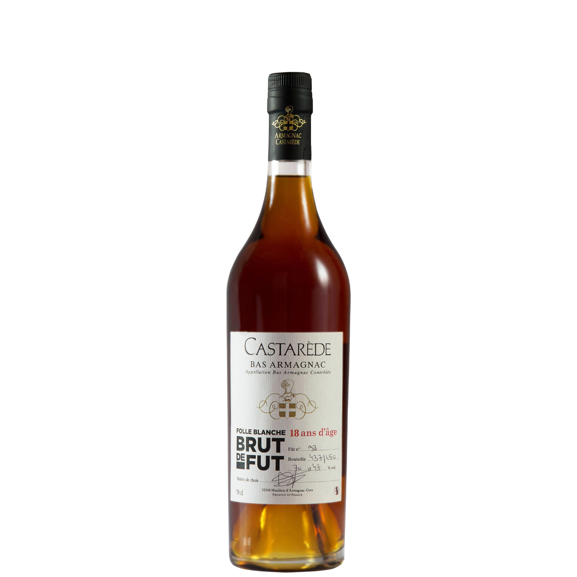 CASTAREDE ARMAGNAC Brut de Fût 18 ans 47°