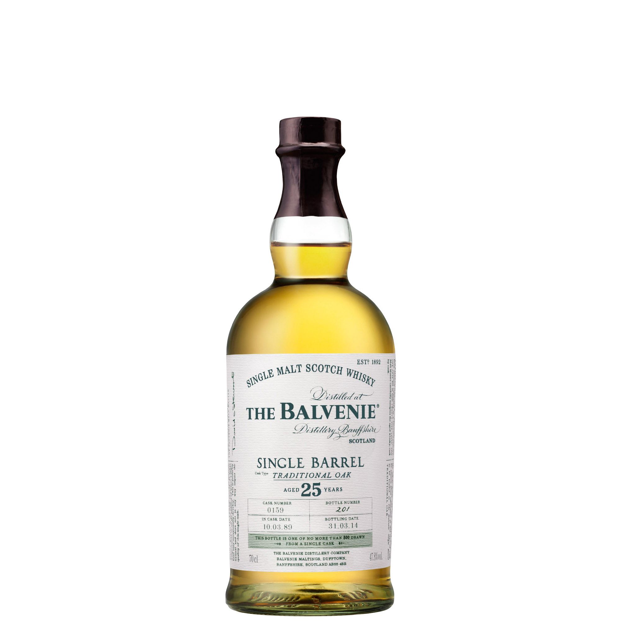 THE BALVENIE 25 YO SINGLE BARREL TRADITIONAL OAK