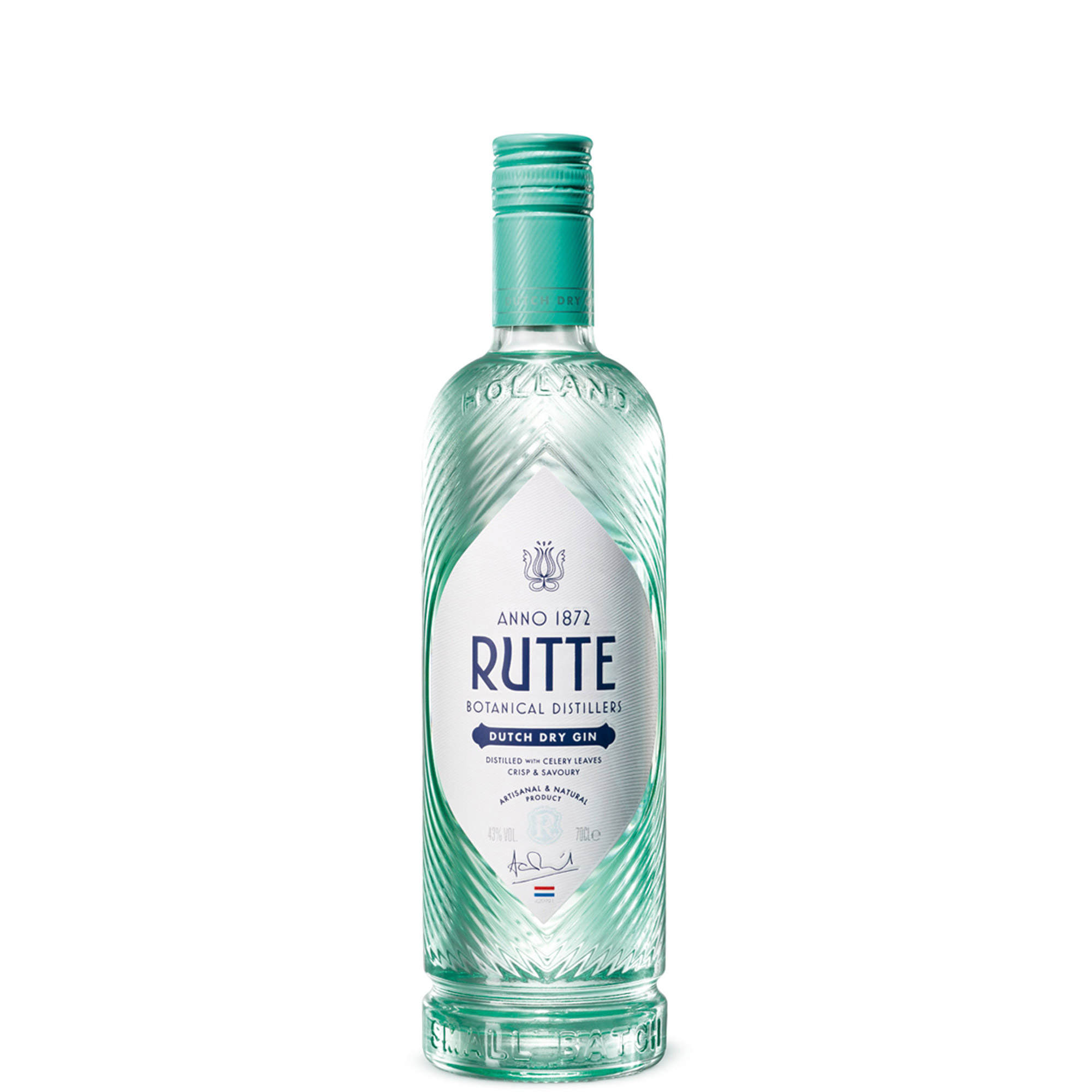 RUTTE DUTCH DRY GIN 43° cl 70 NEW PACK