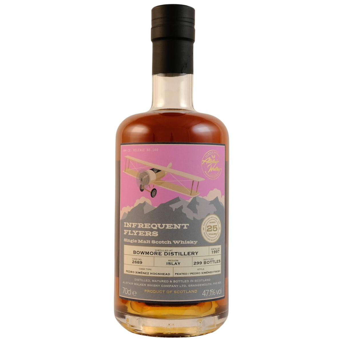 Infrequent Flyers Bowmore 25 yo PX Cask – 47,1%