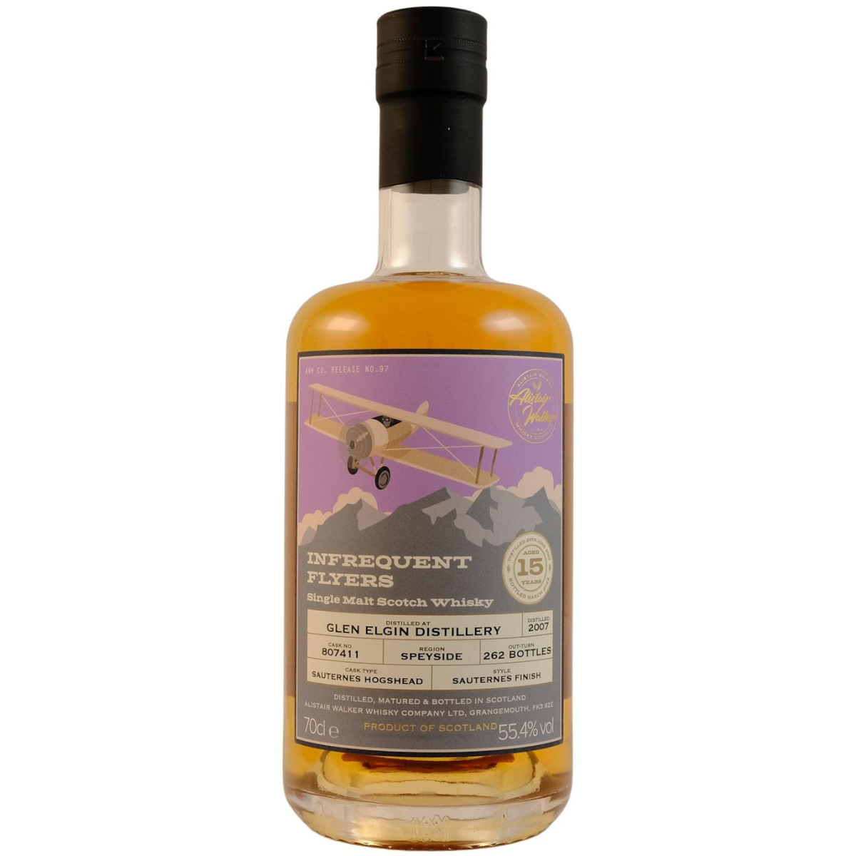 Infrequent Flyers Glen Elgin 15 yo Sauternes Cask – 55,4%
