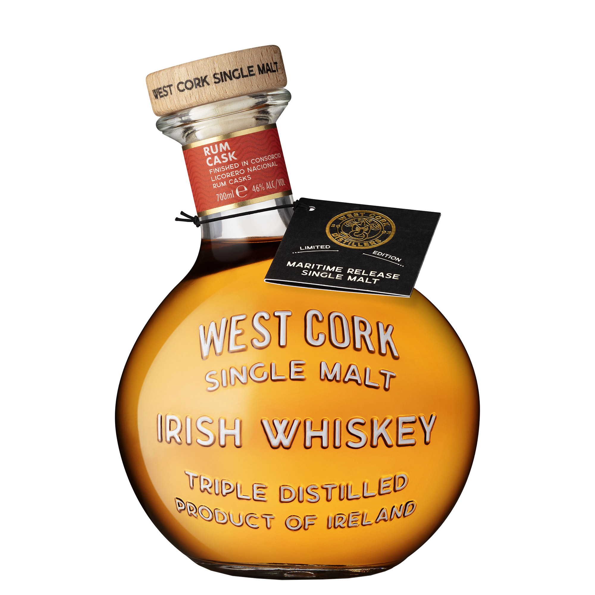 WEST CORK RUM CASK FINISH 46° CL 70