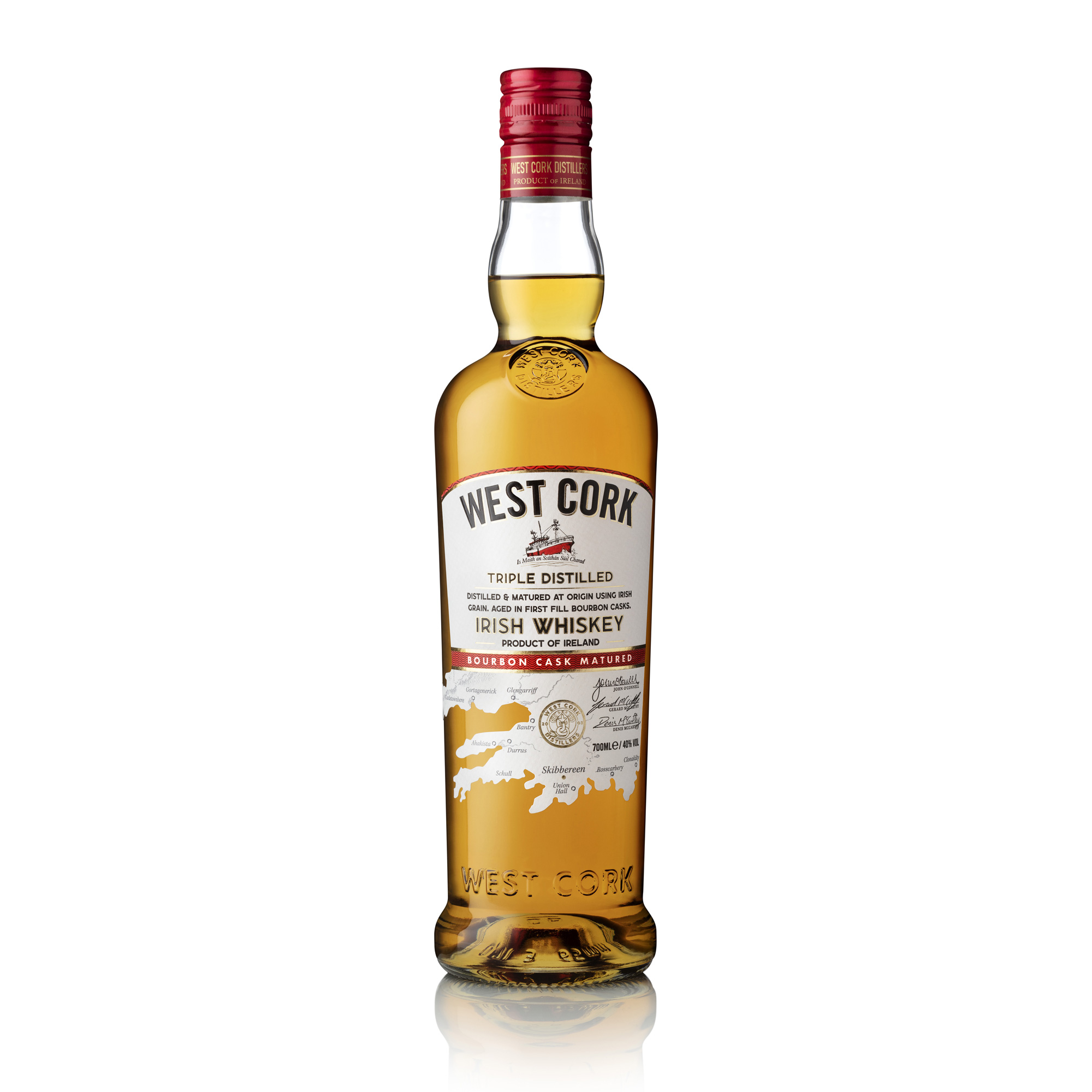 WEST CORK CASK BOURBON IRISH WHISKEY
