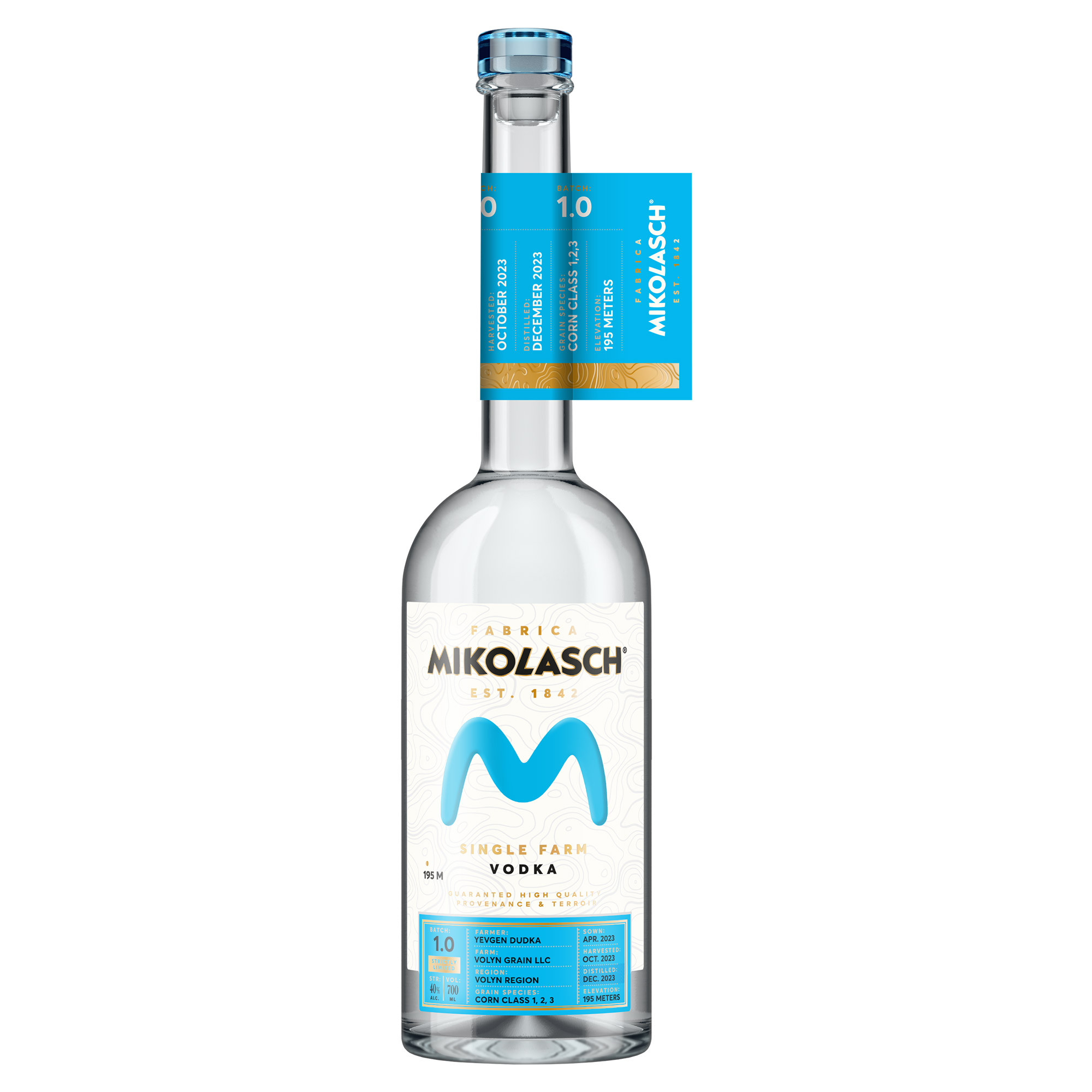 MIKOLASCH SINGLE FARM VODKA 40° CL 70