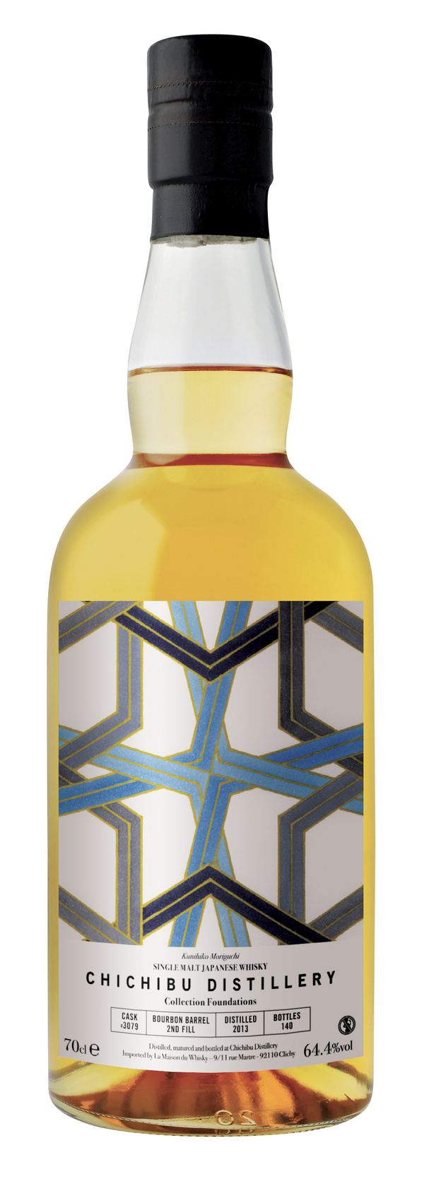 CHICHIBU 10YO 2013 SINGLE CASK #3079 BOURBON BARREL 2nd FILL FOUNDATIONS 64,4° CL 70