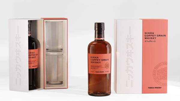 NIKKA COFFEY GRAIN  45° cl 70 PACK 2 BICCHIERI