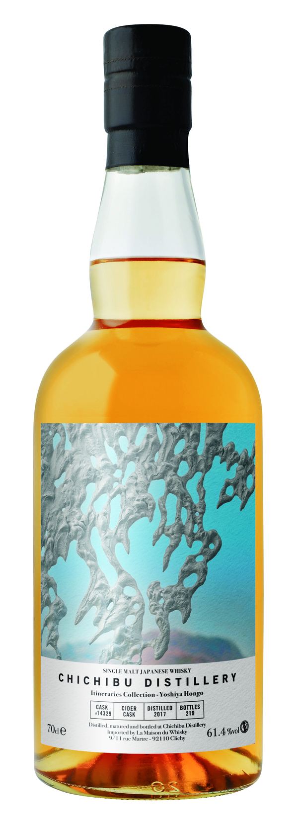 CHICHIBU 7YO 2017 SINGLE CASK #14329 CIDER CASK ITINERAIRES 61,4° CL 70